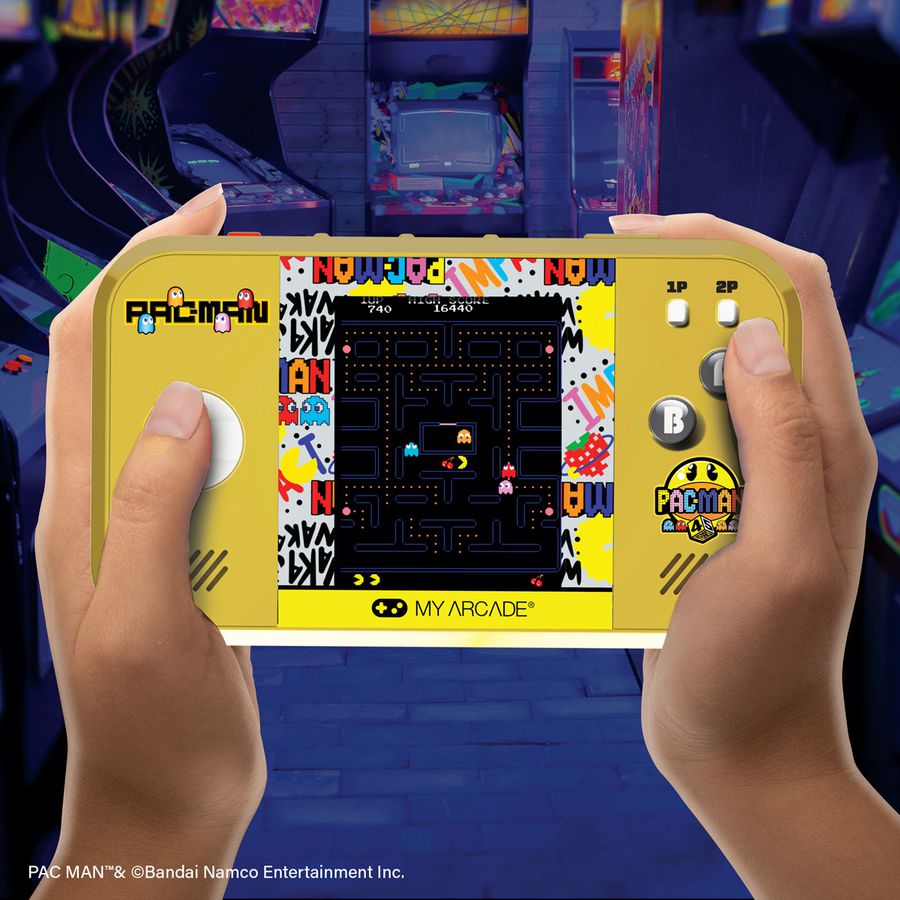 My Arcade PAC-MAN 45th Pocket Player Max, Pocket Player, 5 Spielvarianten, 3.5" Display