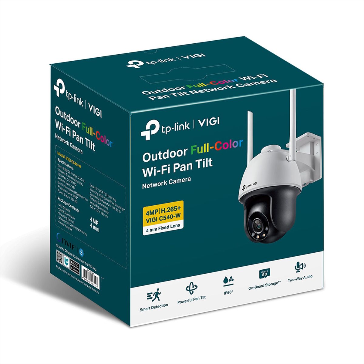 TP-Link VIGI C540-W(4mm) PT-Kamera 4 MP, 79°, IR-LED 30m, WiFi