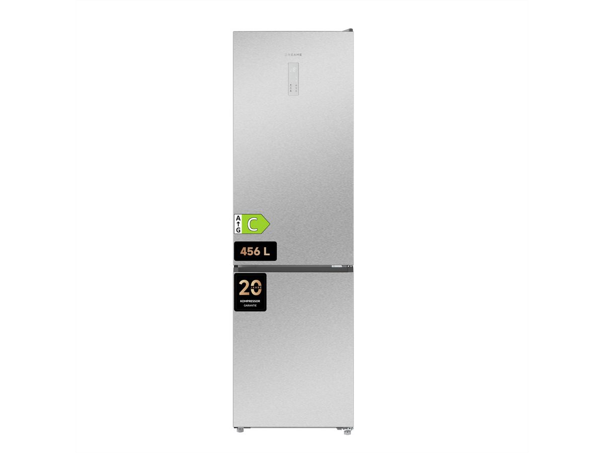 Dreame Réfrigérateur-congélateur MegaPRO, 456L, DRB450WMBCEU, C, Inox look