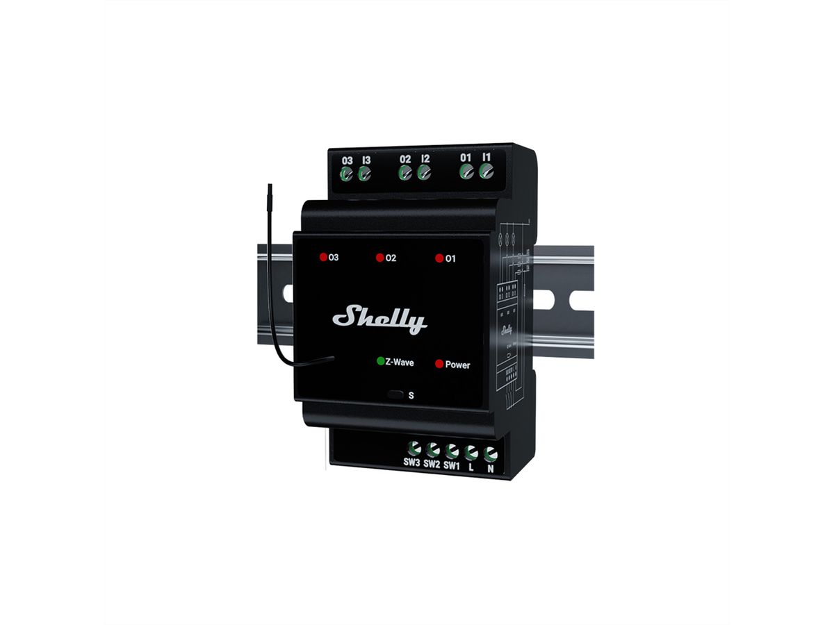 Shelly  Actionneur de commutation Qubino Wave Pro 3