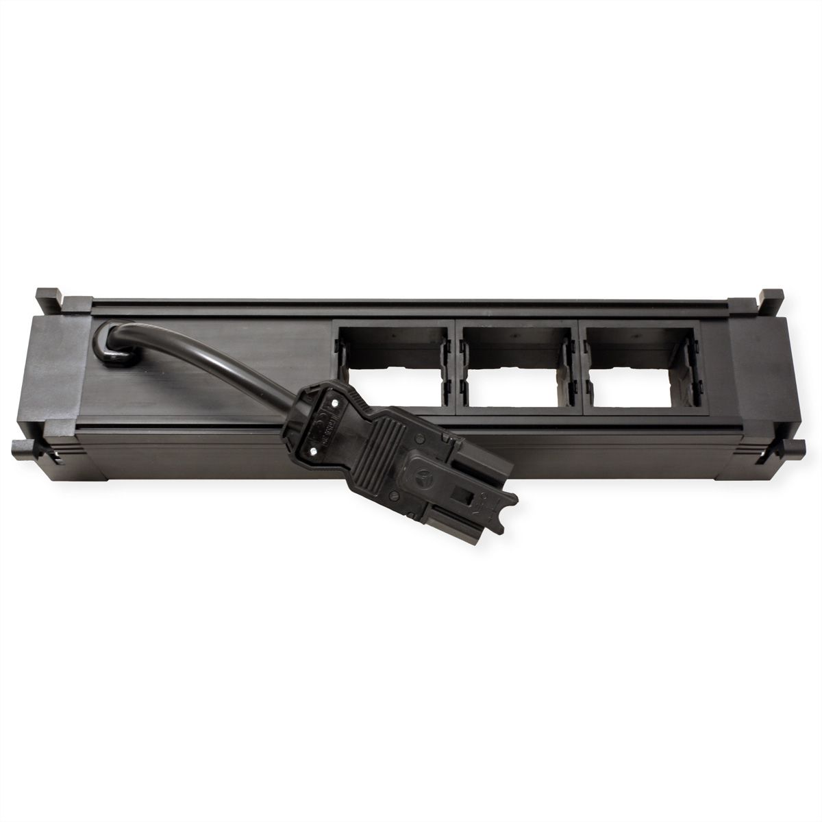BACHMANN POWER FRAME Medium 1x contact de protection 3x ABD, plastique, Chargeur USB 22W 1xABD 0,2m GST18 INOX