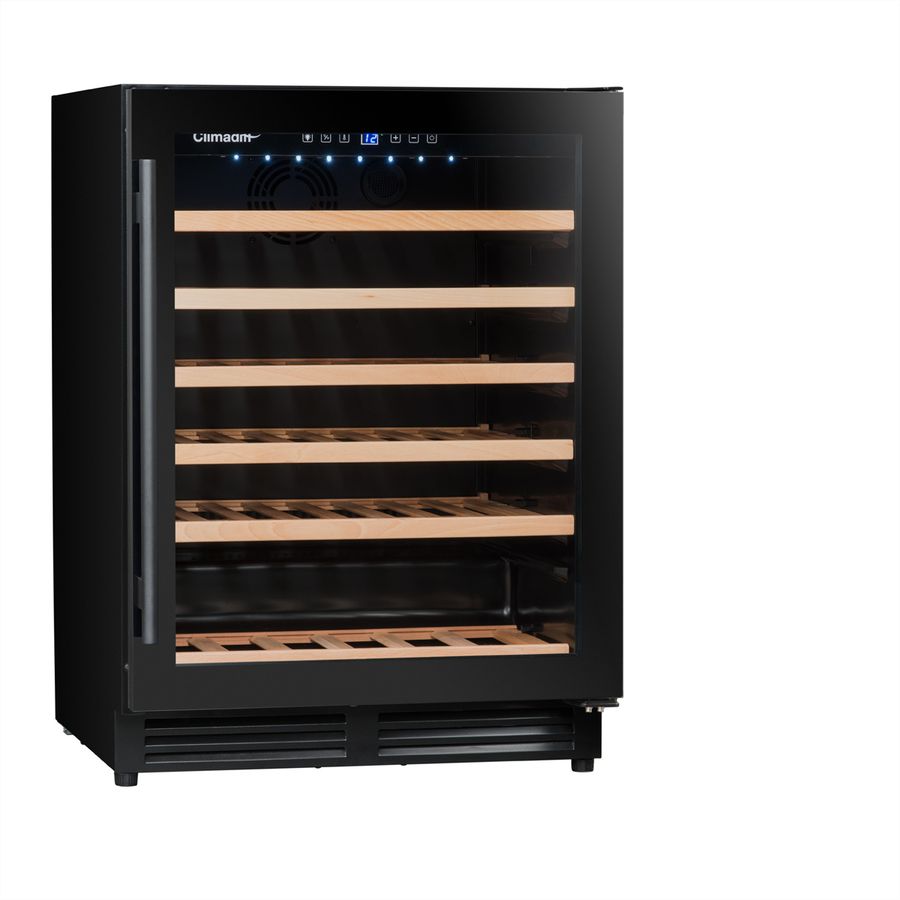 Climadiff Armoire à vin CBU51S2B, encastrable, 1 zone, 51 bouteilles