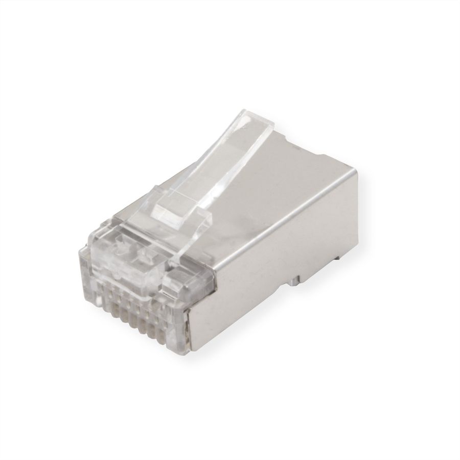 ROLINE Modular Plug geschirmt Cat.6A (Class EA), für Massiv-/Litzendraht, 10 St.