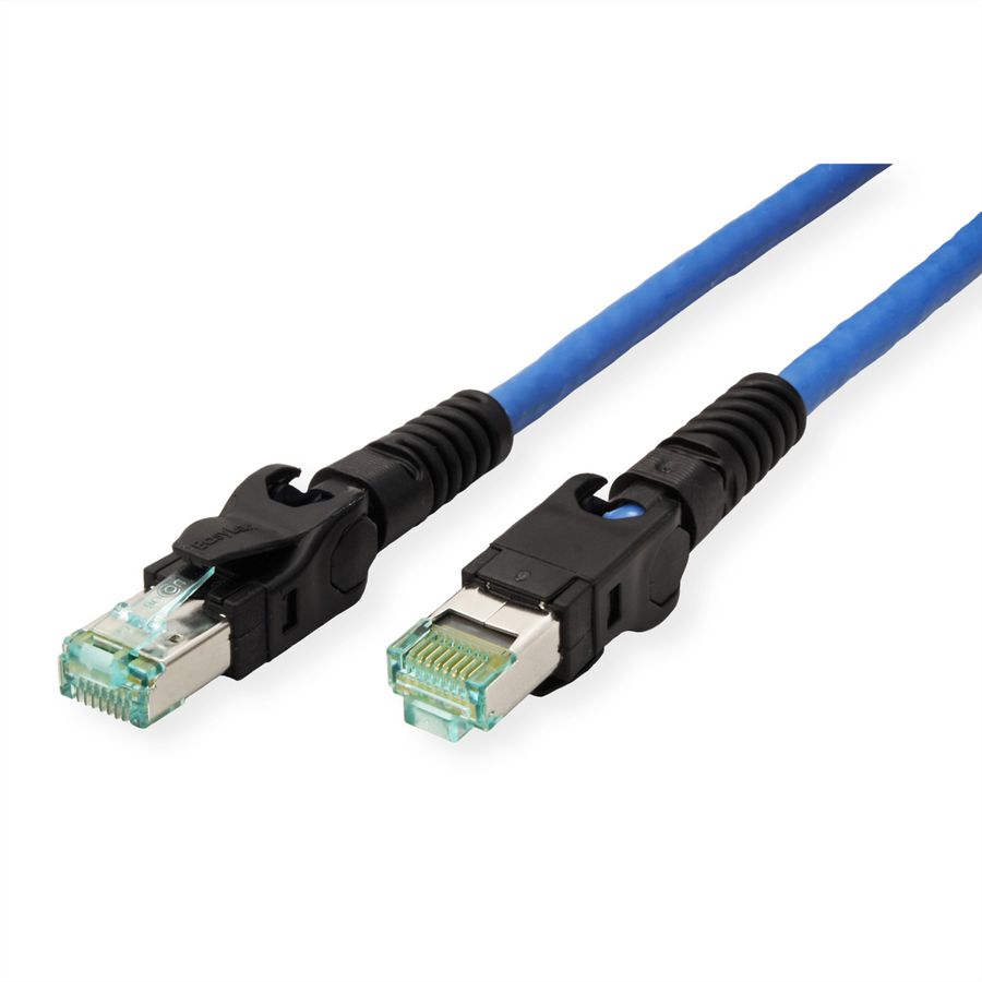 EasyLan VarioBoot Patchkabel Cat.6A, S/FTP, blau, 2 m