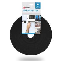 VELCRO® One Wrap® Bande 16 mm, ignifugé, noir, 25 m
