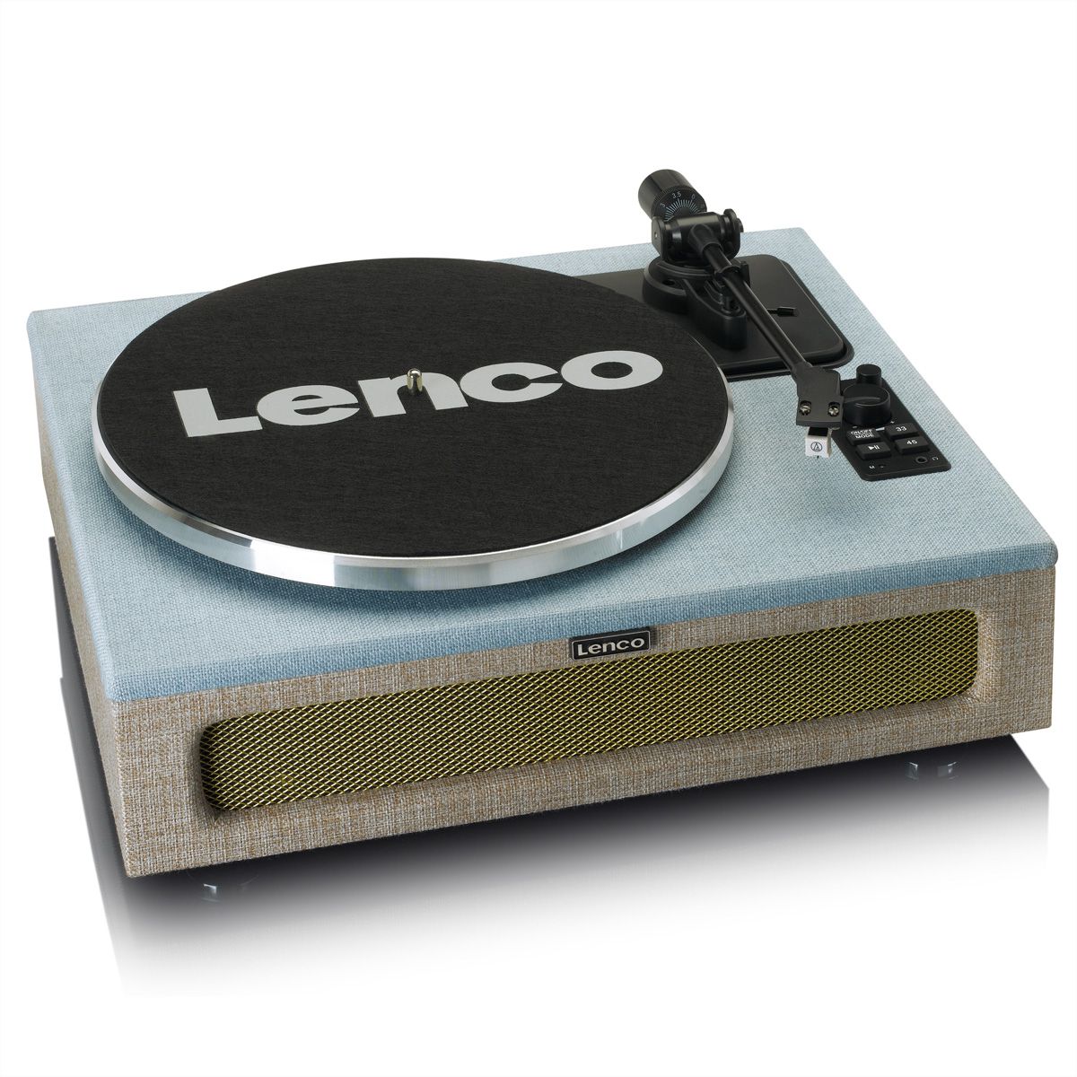 Platine vinyle Lenco LS-440, Bleu/beige