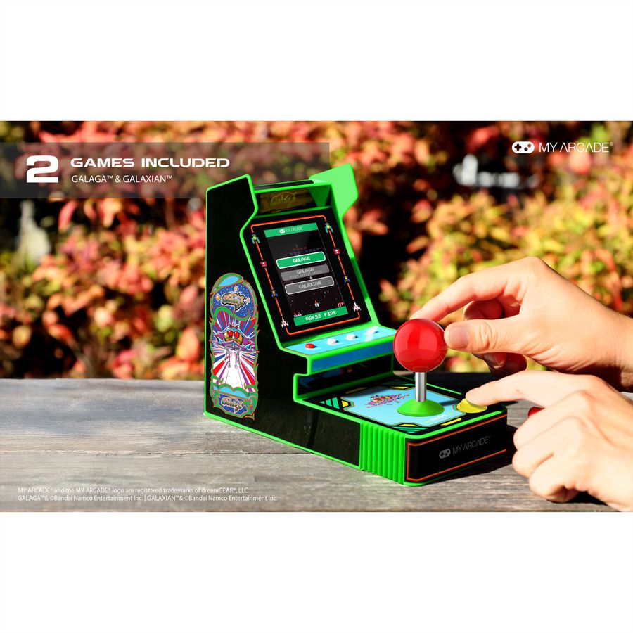 My Arcade Galaga Joystick Player, Mini-Arcade, 2 Spiele, 3.2" Display