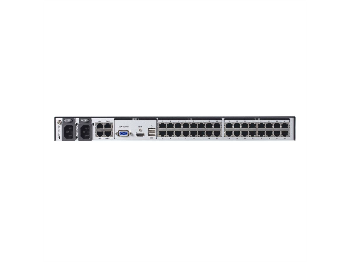 ATEN KN2132VB Commutateur KVM sur IP  32 ports Cat.5 multi-interface, 1 local/2 distant