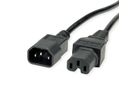 VALUE Câble IEC320/C14 M - C15 F, H05RN-F, noir, 0,5 m