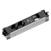 BACHMANN STEP ALU 2xCEE7/3 1xCM 1xUSB Charger GST18, Mesure par phase, mesure différentielle