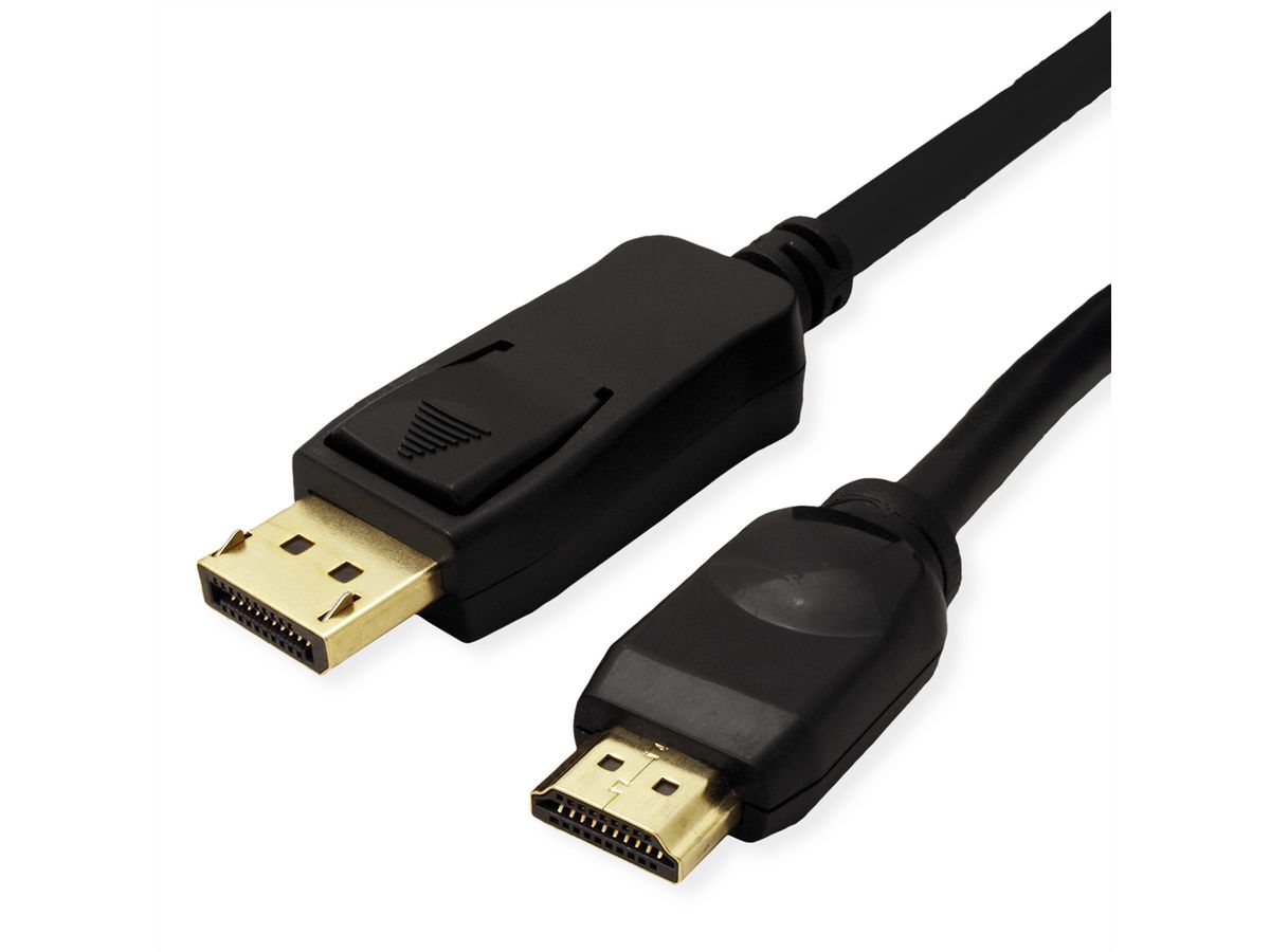 VALUE Câble DisplayPort DP - UHDTV, M/M, noir, 3 m