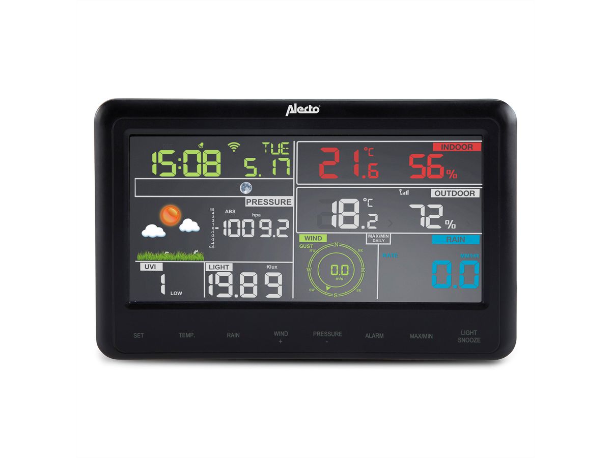 Alecto Wetterstation WS-5500 8 in 1 WIFI mit App