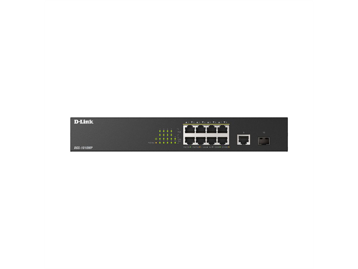 D-Link DGS-1010MP/E 10-Port PoE+ Switch