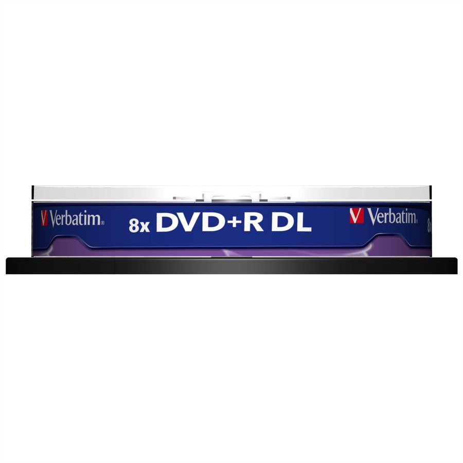 Verbatim DVD+R Spindle DL 8.5GB 8x 10 Pk