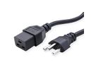 ROLINE Netzkabel Stecker T23-Buchse C19, schwarz, 2,0m