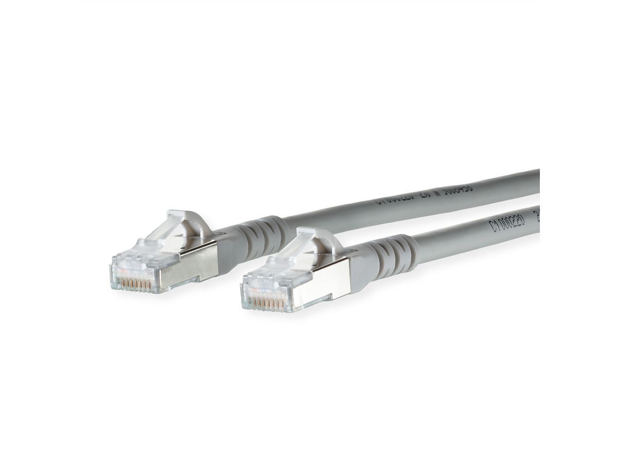 METZ CONNECT Patchkabel Cat.6A AWG 26, LSOH, grau, 1,5 m