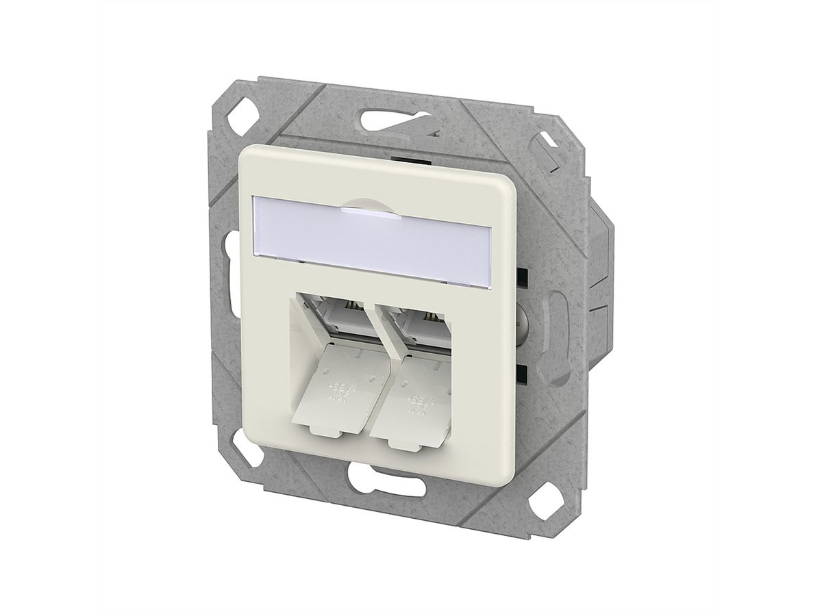 METZ CONNECT E-DAT C6A IDC Dose, 2 Port, UPk, reinweiß