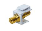 VALUE Coupleur Keystone RCA, plastique, jaune