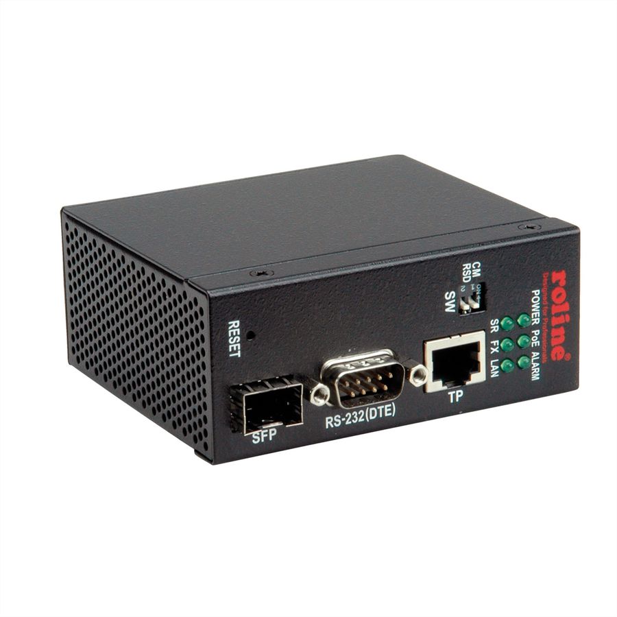 ROLINE Industrie Konverter Ethernet - Seriell RS232, Seriell Server
