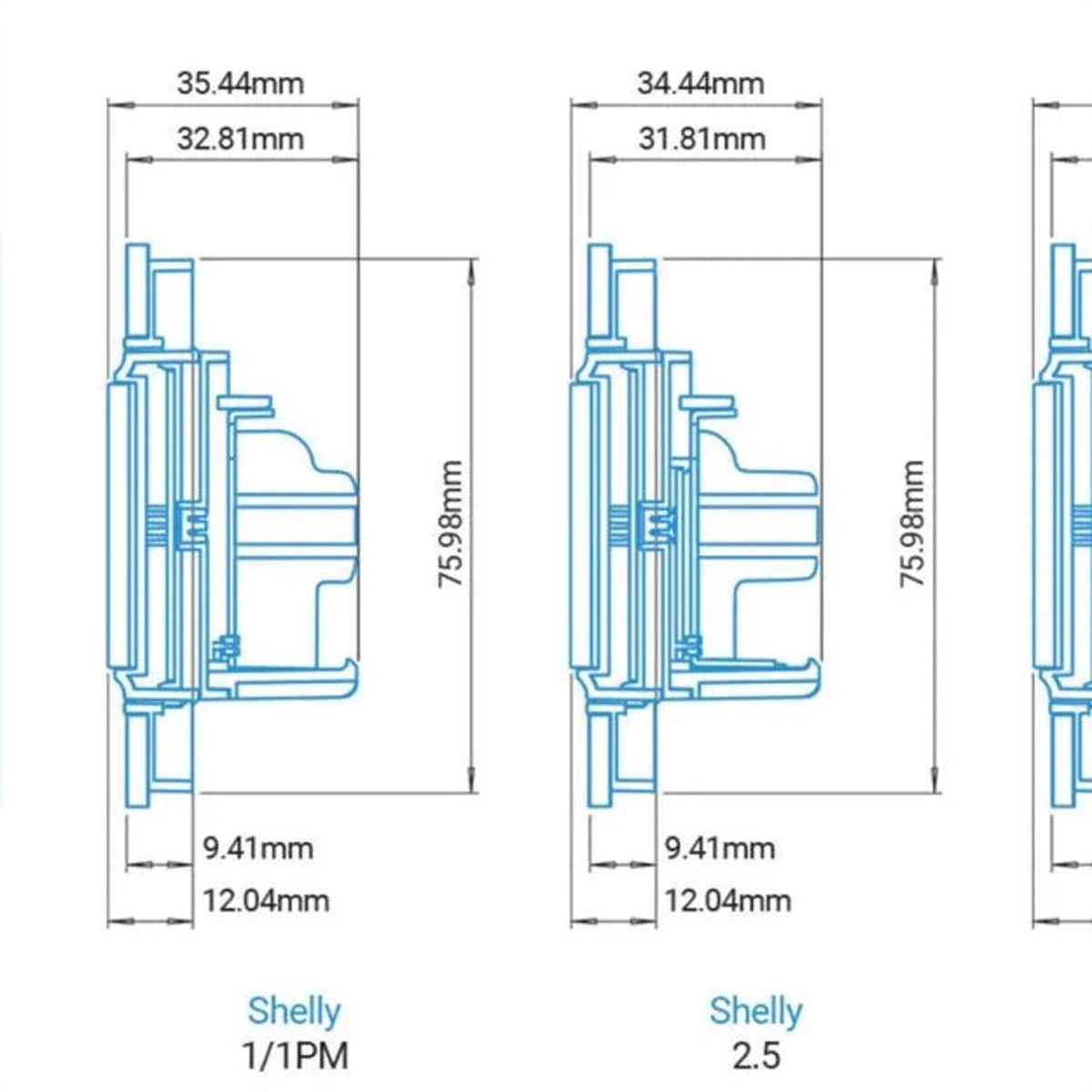 Shelly  Wall Switch encastré х1
