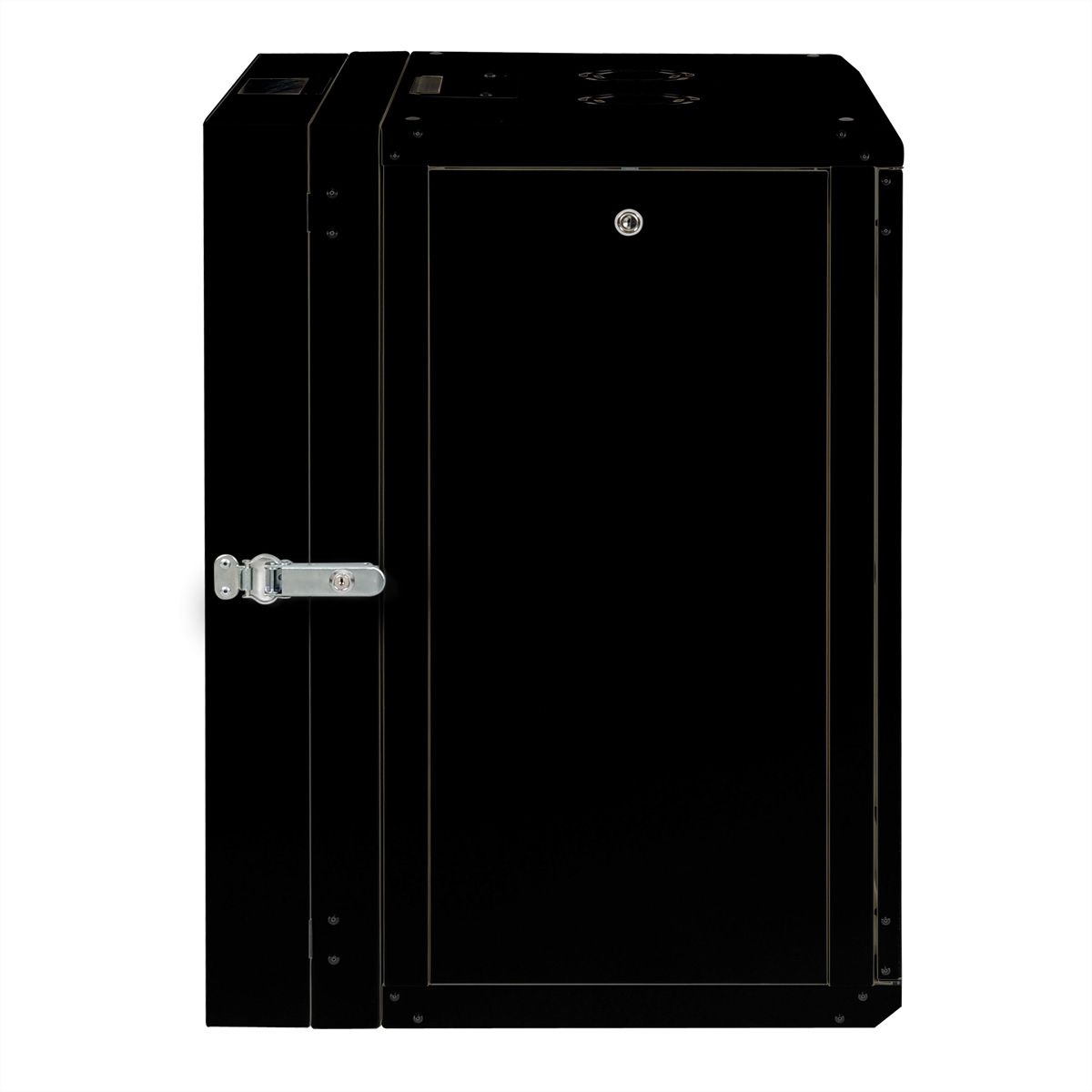 ROLINE 19-Zoll Wandgehäuse Pro 16 HE, 600x600 BxT zweiteilig schwenkbar schwarz