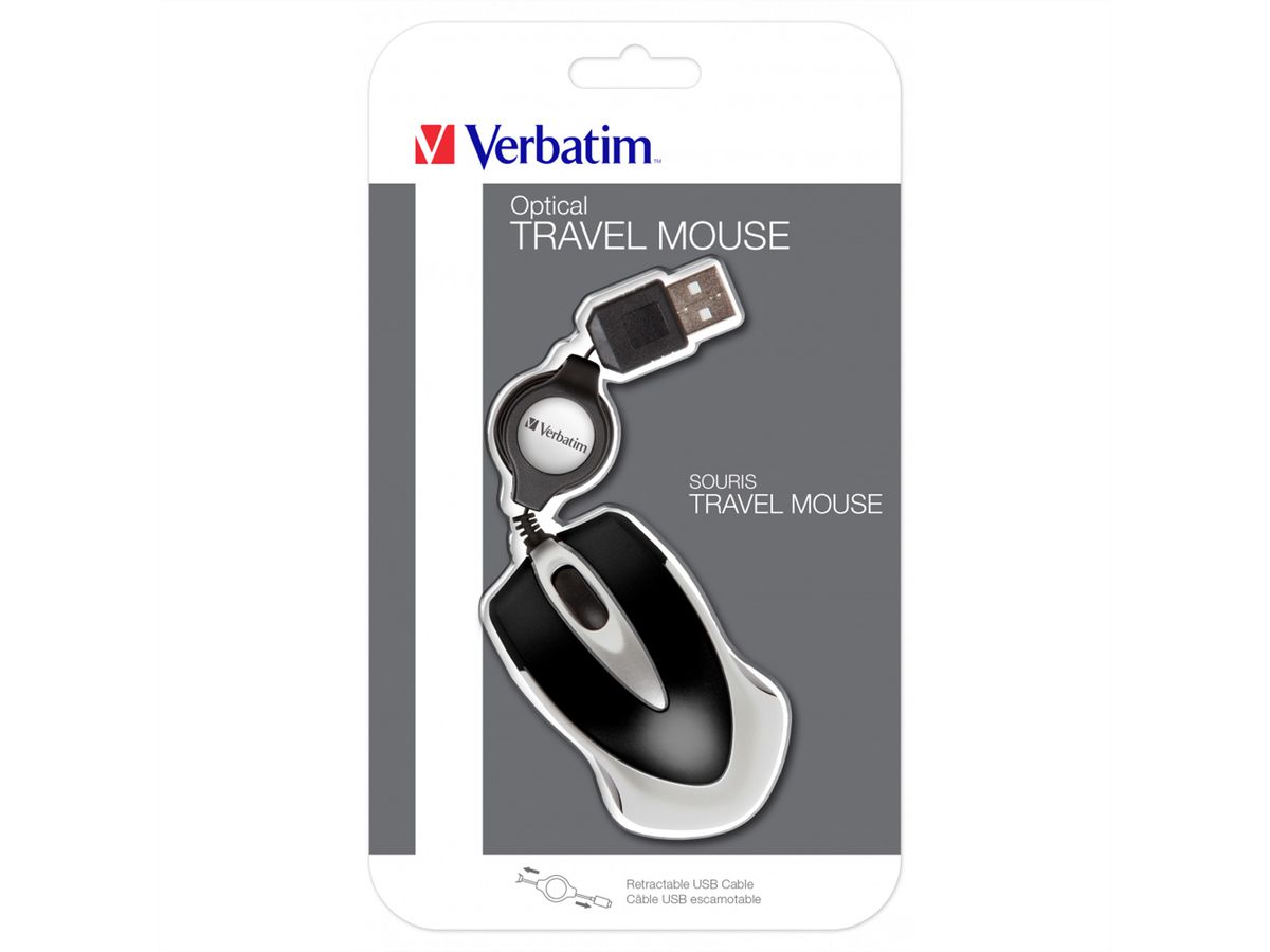 Verbatim Go Mini Travel Mouse Black