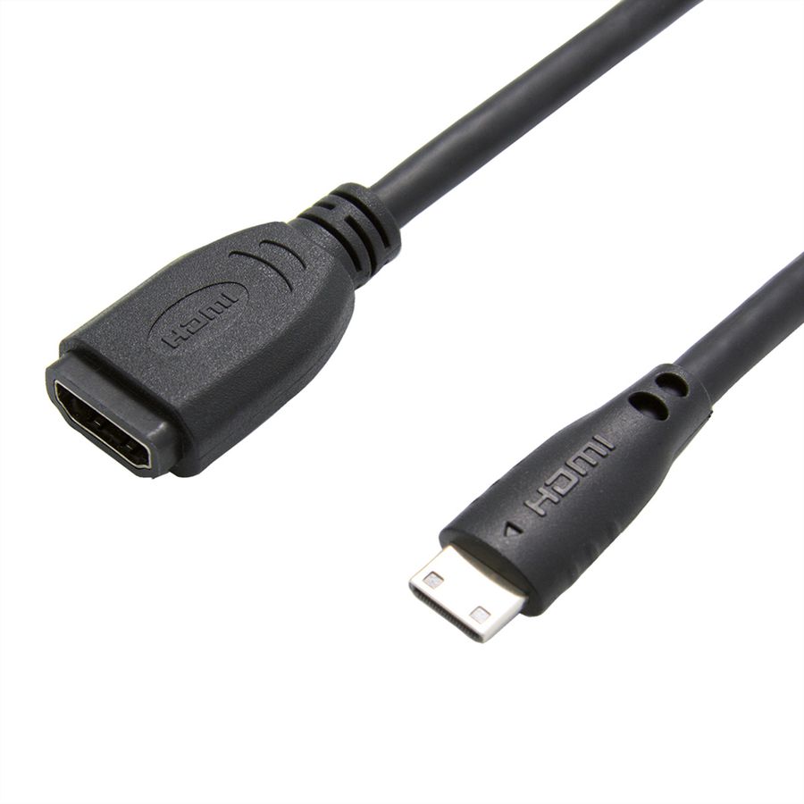 VALUE Câble adaptateur HDMI, HDMI F - HDMI Mini M