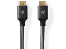 Nedis 8K HDMI Ultra HD Kabel, ST/ST, grau, 3m