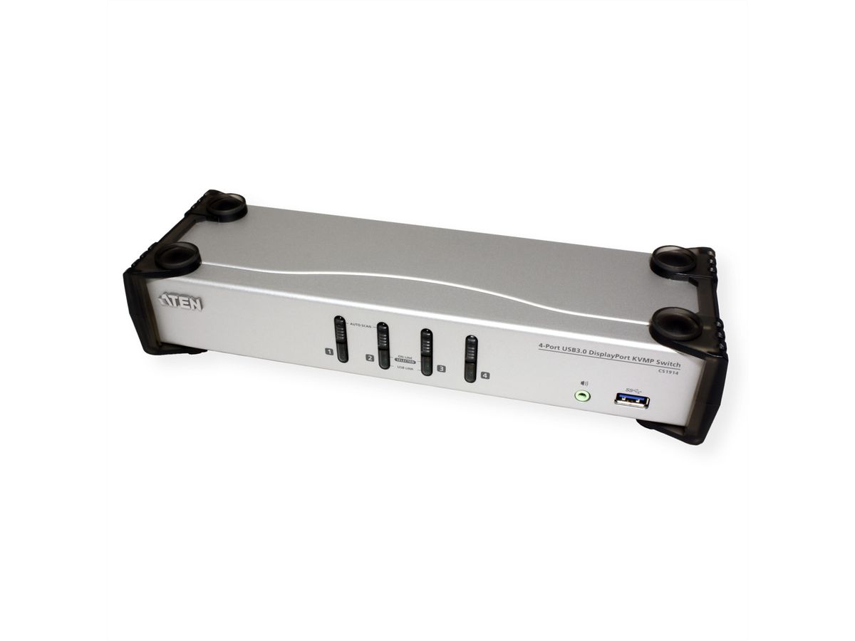 ATEN CS1914 Commutateur KVMP DisplayPort 4 ports USB 3.0