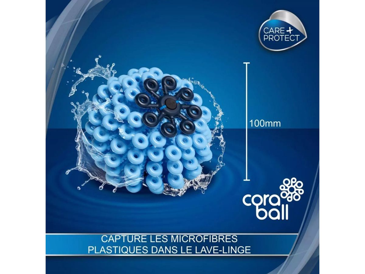 Care+ Protect Cora Ball/Microfiber ball, reduziert Verschmutzung d. Mikrofasern