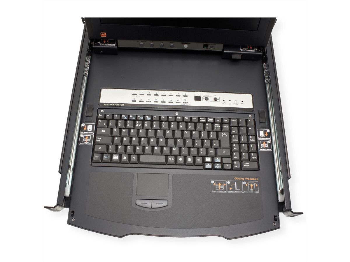 ATEN KL1516AiM 43cm LCD IP-KVM16-Port, UK-Layout