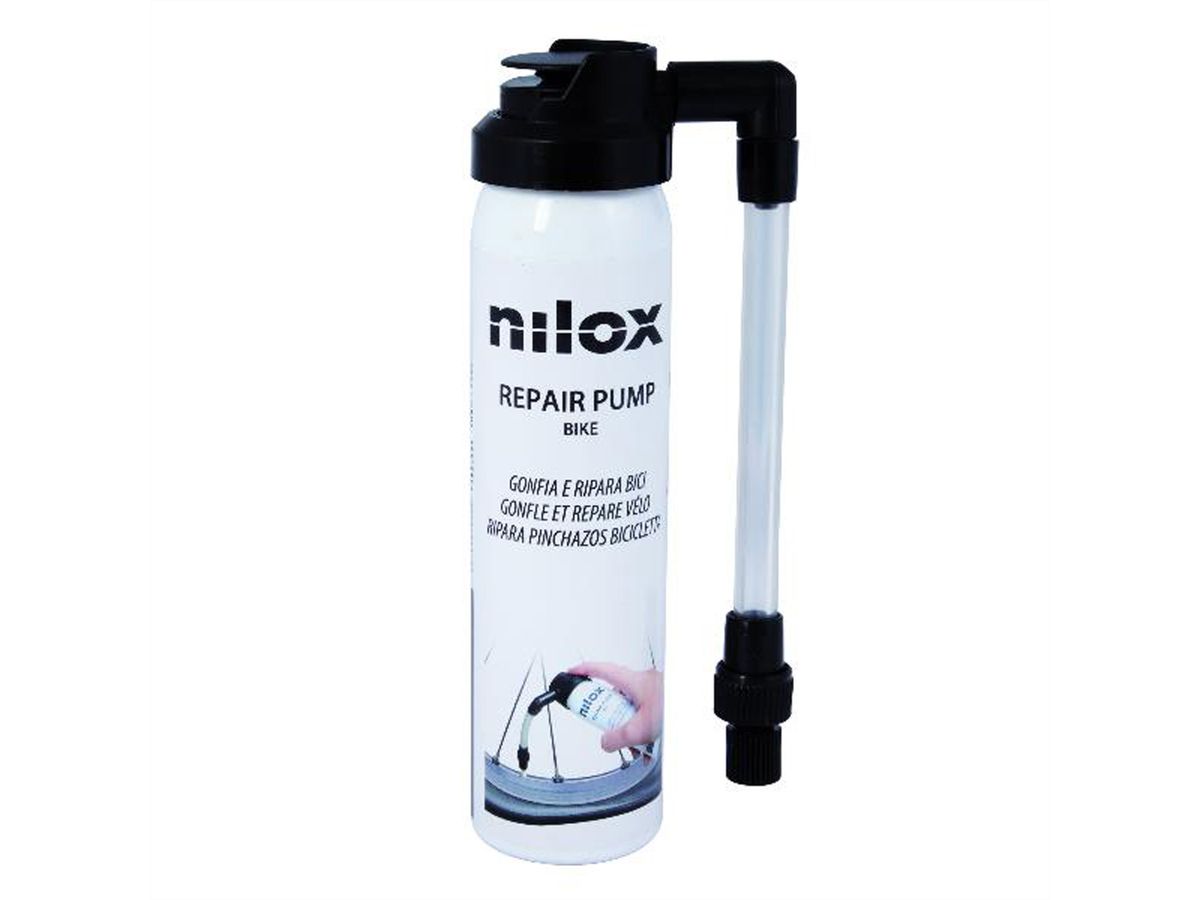 Nilox Reifenreparaturset aufpumpen und reparieren