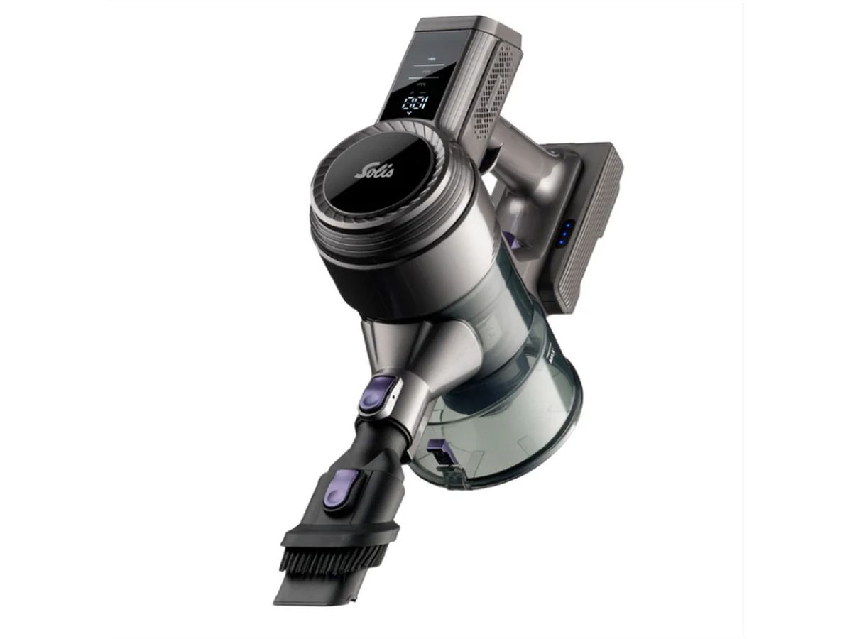 Solis Flexi Vac Cleaner 350, Akku-Staubsauger, 350 W, Li-Ion, , grau/violett