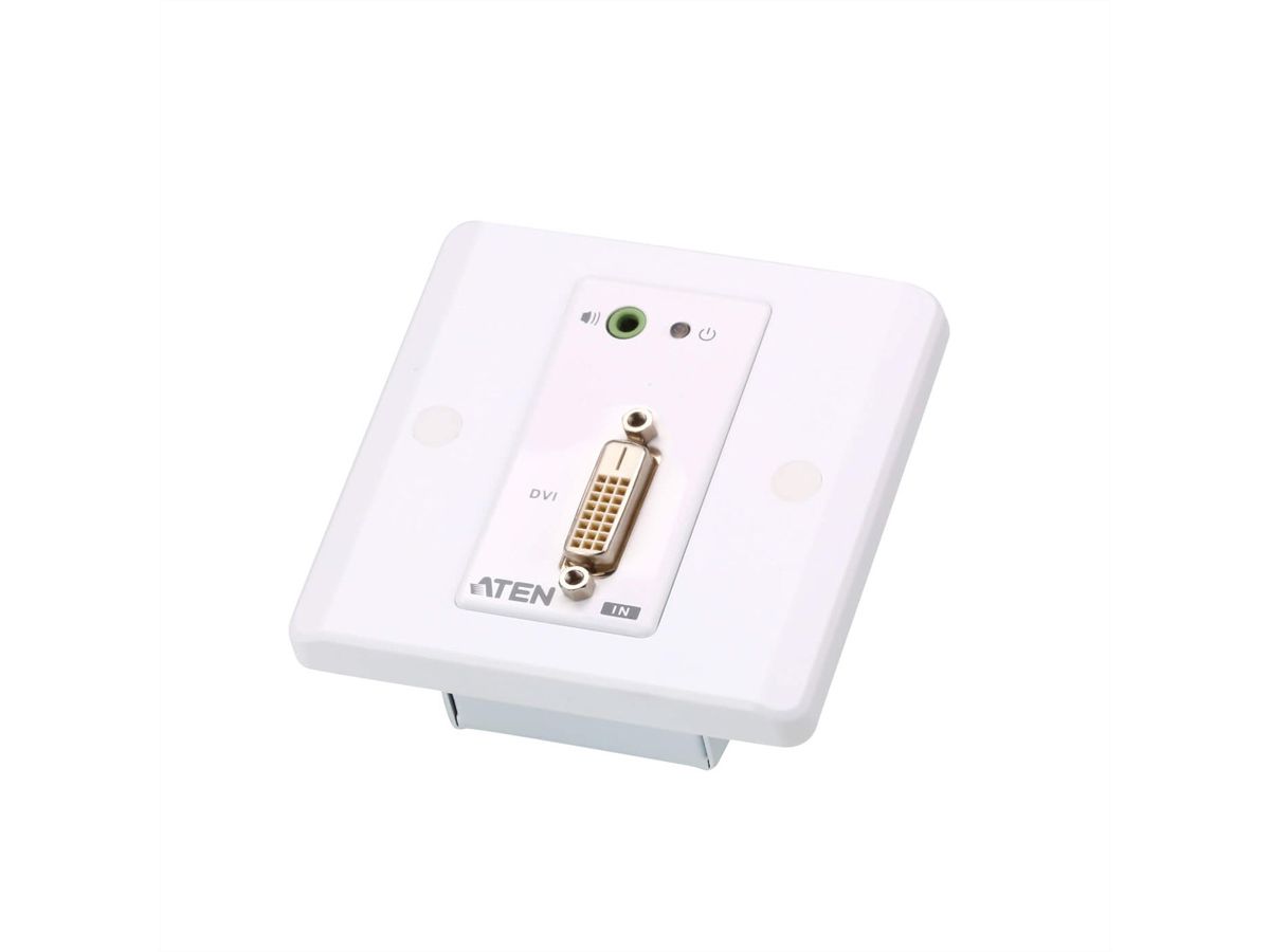 ATEN VE607 Système d'extension Cat 5 DVI/audio avec plaque murale MK