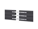 Hagor Rail en aluminium CPS - Rail en aluminium 1000mm, noir