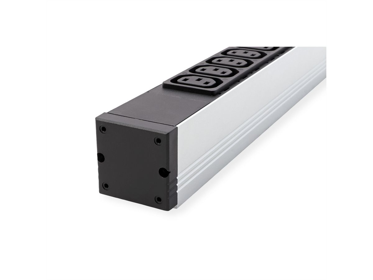 BACHMANN Steckdosenleiste 19" 1HE 12x C13 Buchse, Schutzkontakt-Stecker