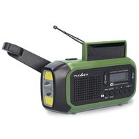 Nedis Notfallradio DAB+/FM  Grün/Schwarz, Solar Powered