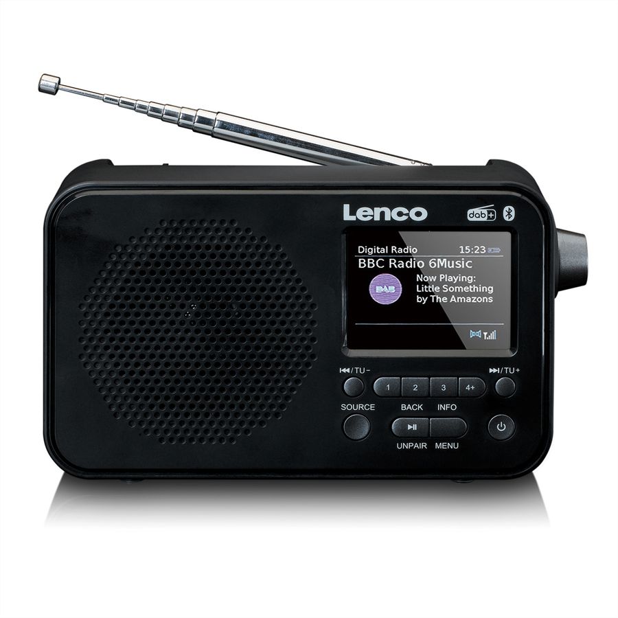 Lenco DAB+ Radio PDR-036BK, noir