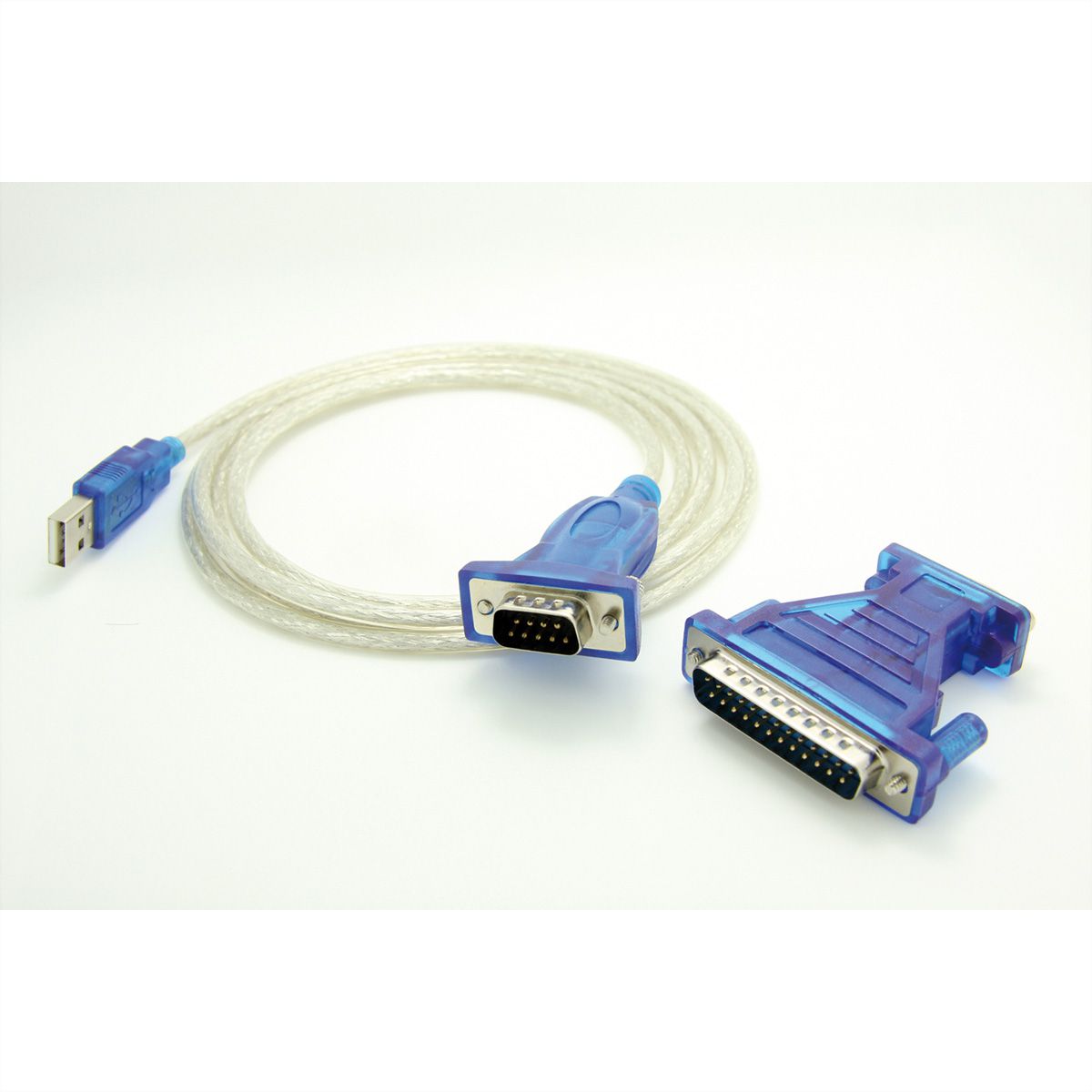 VALUE Convertisseur USB / Série, turquoise, 1,8 m