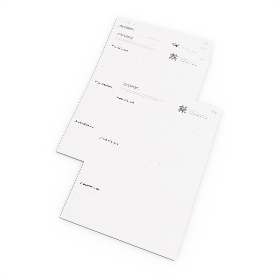 patchbox.one Étiquettes d'identification 432 autocollants imprimables