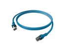 EasyLan DualBoot PushPull IP20 Patchkabel, Cat.6A (Class EA), S/FTP, blau, 1 m