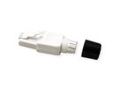 ROLINE feldkonfektionierbarer RJ-45 Stecker Cat.6A (Class EA), UTP, weiß