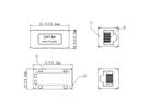 ROLINE RJ-45 Kupplung geschirmt, Cat.6A (Class EA), silberfarben