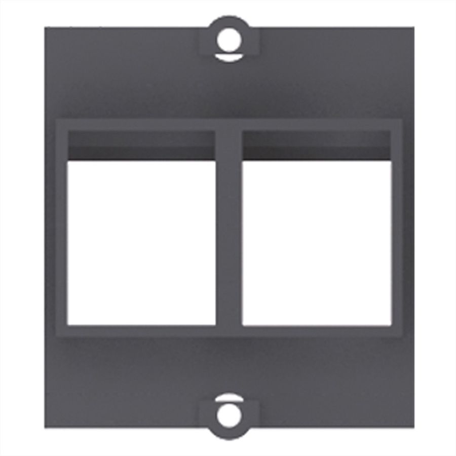 BACHMANN Custom Modul Cadre 2x Keystone, noir