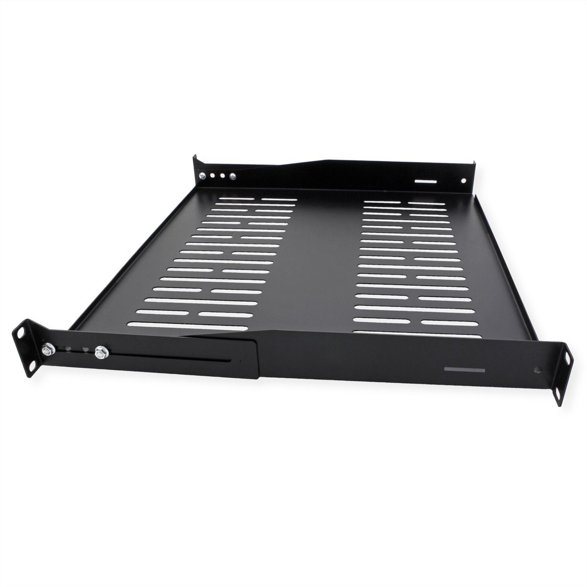 VALUE 19-Zoll-Geräteträger 1 HE, T: 400mm, max. 25 kg, U-Form, schwarz