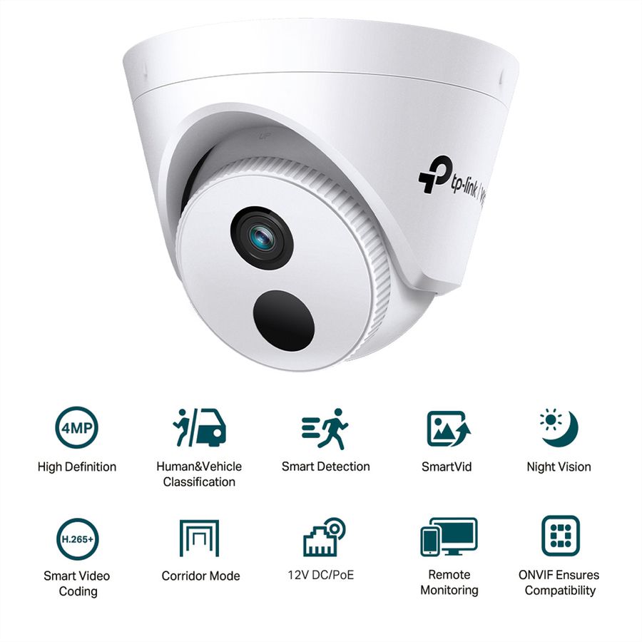 TP-Link VIGI C440I(2.8mm) Turret-Kamera 4 MP, 88.8°, IR-LED 30m