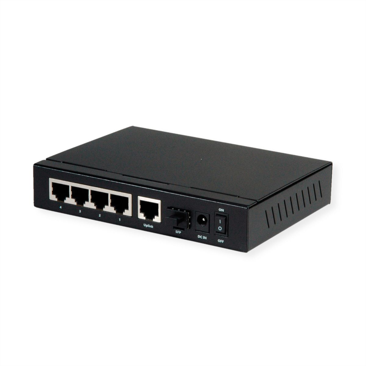 ROLINE Gigabit Ethernet Switch 6 Ports (5x 10/100/1000 + 1x SFP, 4x PoE+)