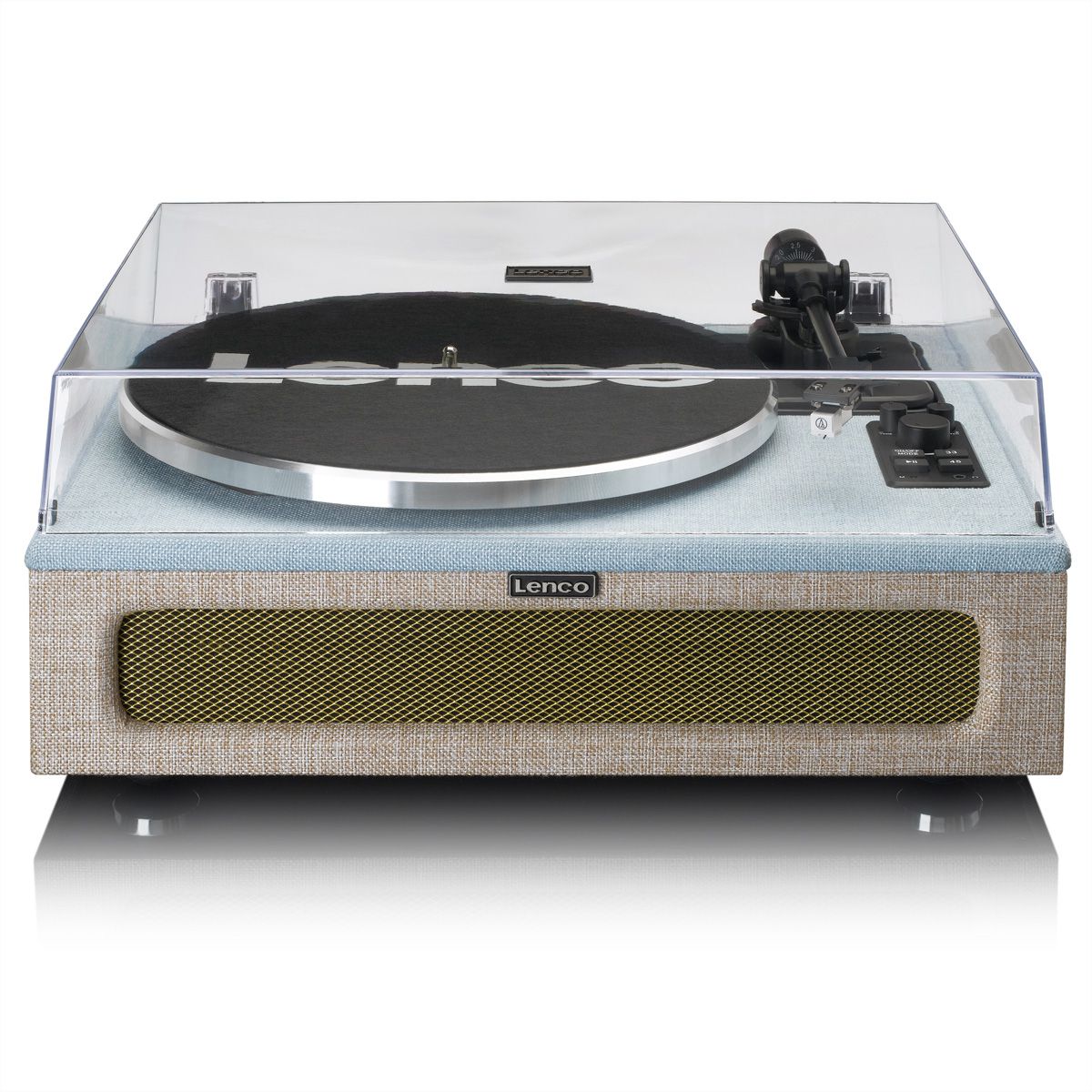 Platine vinyle Lenco LS-440, Bleu/beige