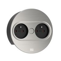 BACHMANN TWIST 2 2xUTE 2,0m AEH aspect inox rond, mesure p.Ph.3mH05VV-F 5G4 CEE3x32A Lan