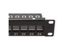 VALUE 19-Zoll-Keystone-Modulträger, 24 Ports, 1HE, geschirmt, schwarz